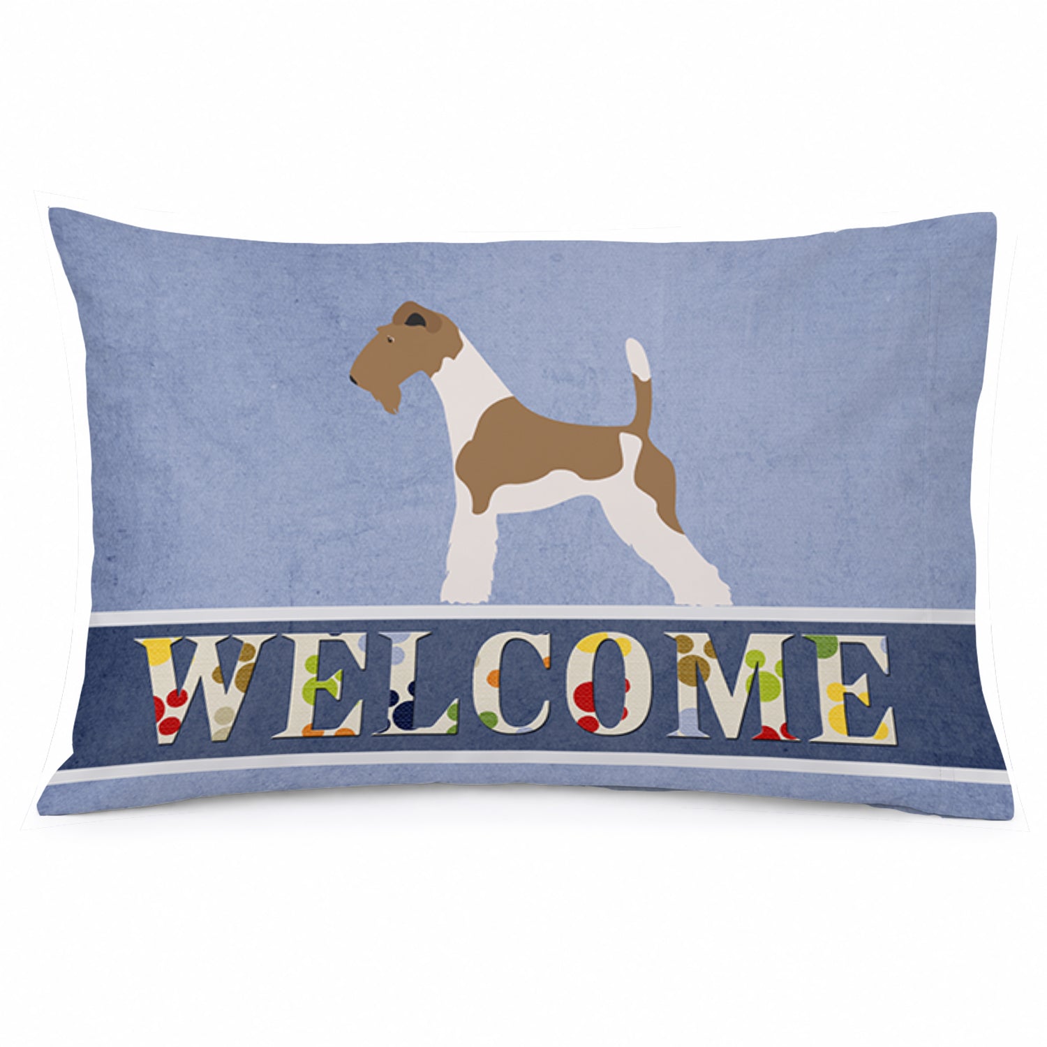 Wire Fox Terrier Welcome Standard Pillowcase Lightweight Super Soft Easy Care Decorative Artwork Pillowcase, Standard