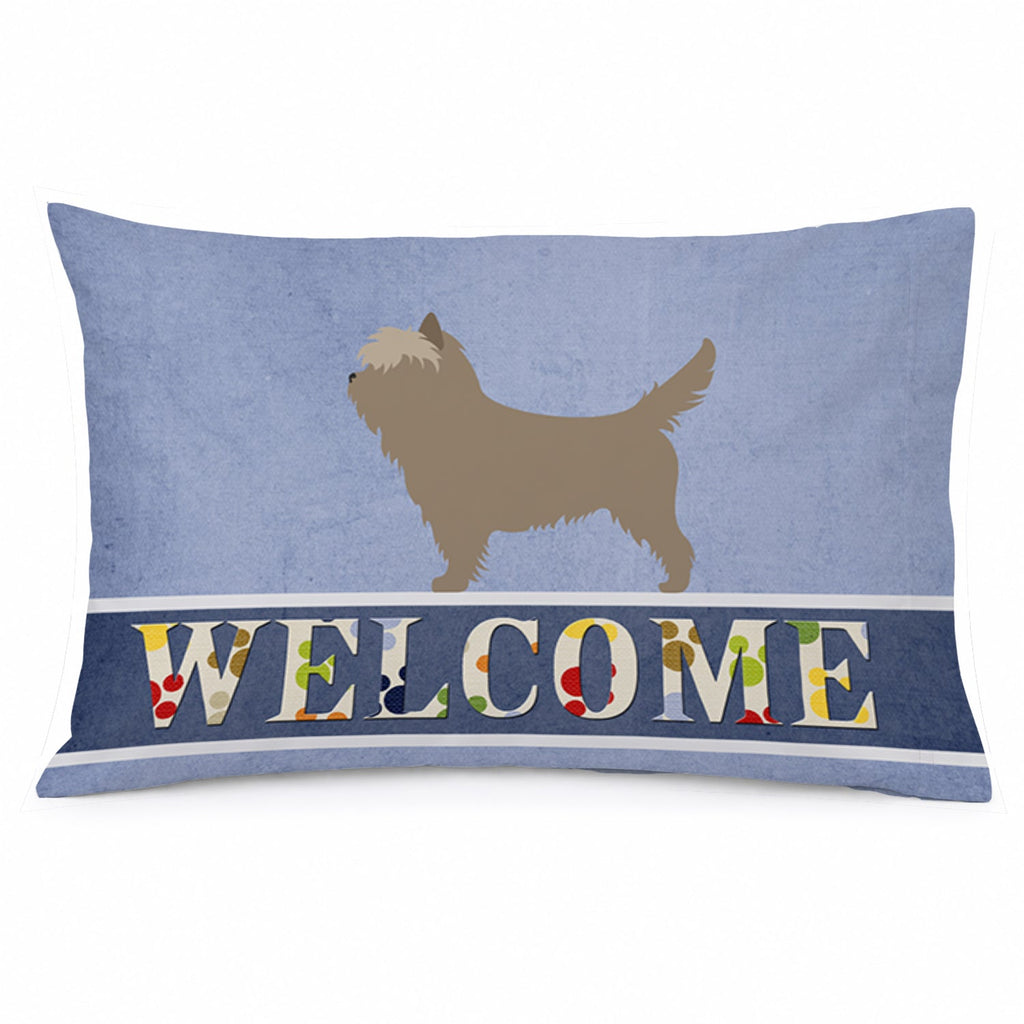 Cairn Terrier Welcome Standard Pillowcase Lightweight Super Soft Easy Care Decorative Artwork Pillowcase, Standard