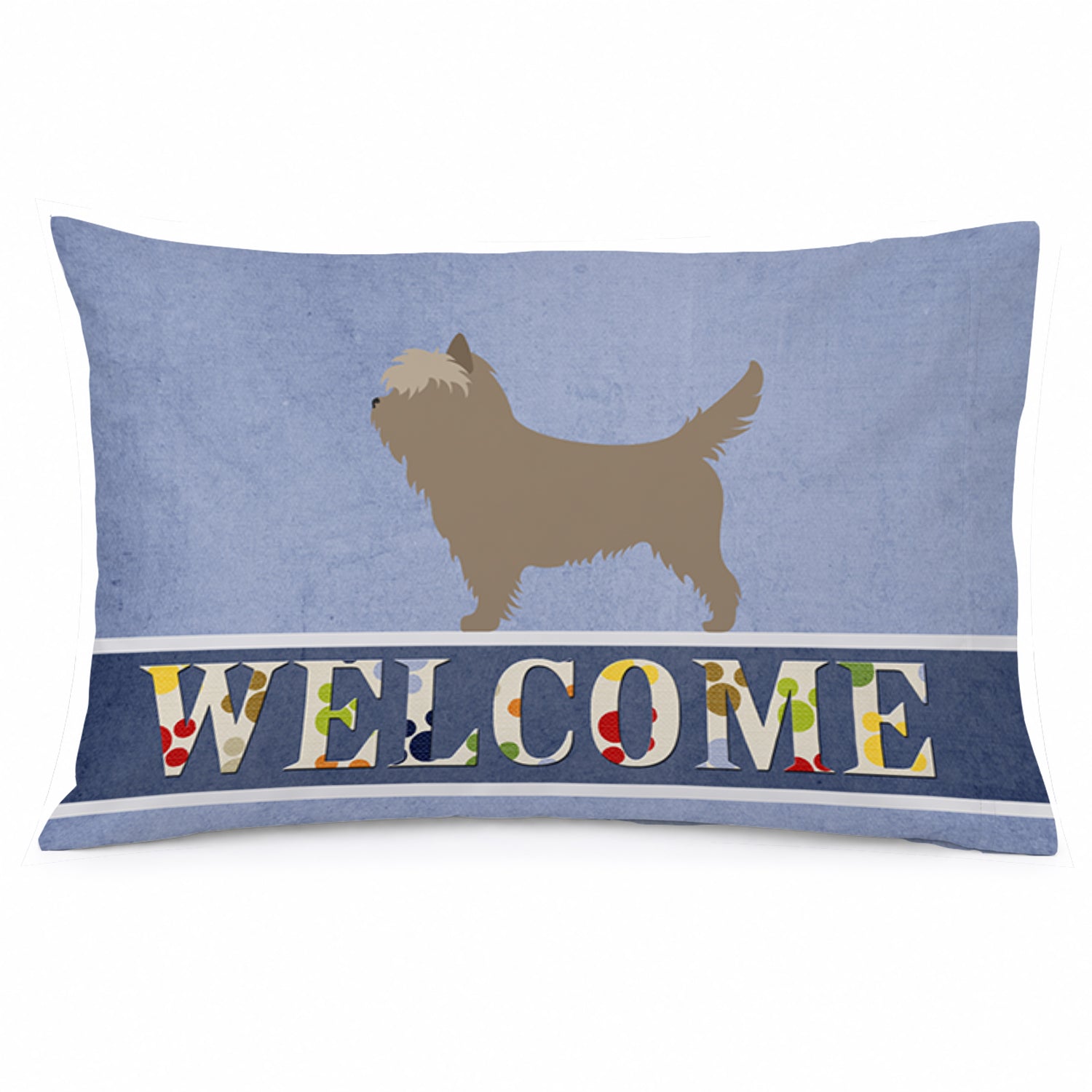 Cairn Terrier Welcome Standard Pillowcase Lightweight Super Soft Easy Care Decorative Artwork Pillowcase, Standard