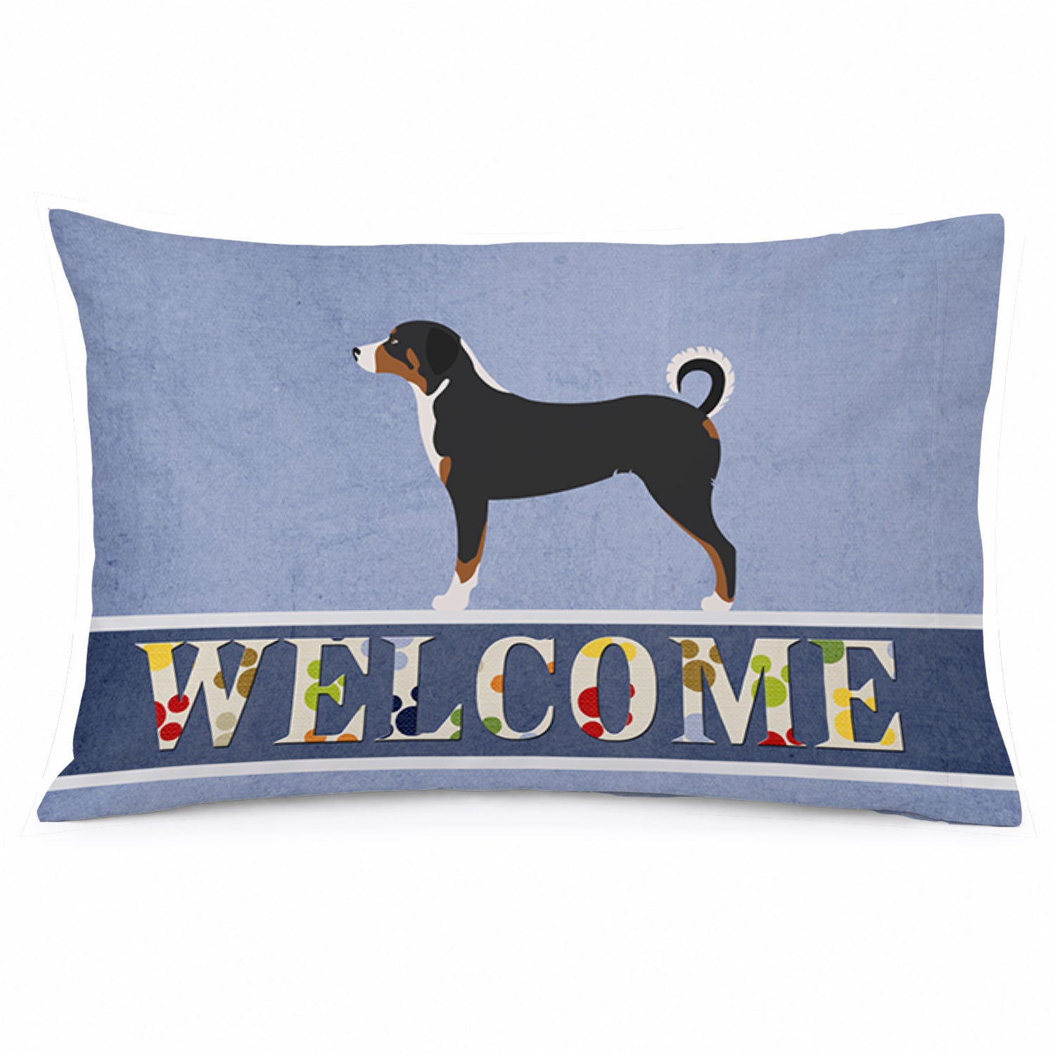 Appenzeller Sennenhund Welcome Standard Pillowcase Lightweight Super Soft Easy Care Decorative Artwork Pillowcase, Standard