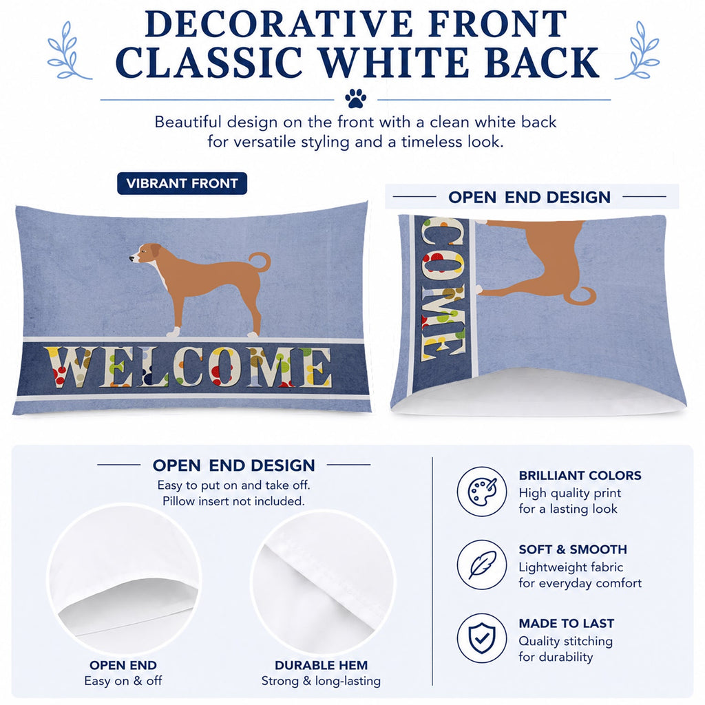 Australian Pinscher Welcome Standard Pillowcase Lightweight Super Soft Easy Care Decorative Artwork Pillowcase, Standard