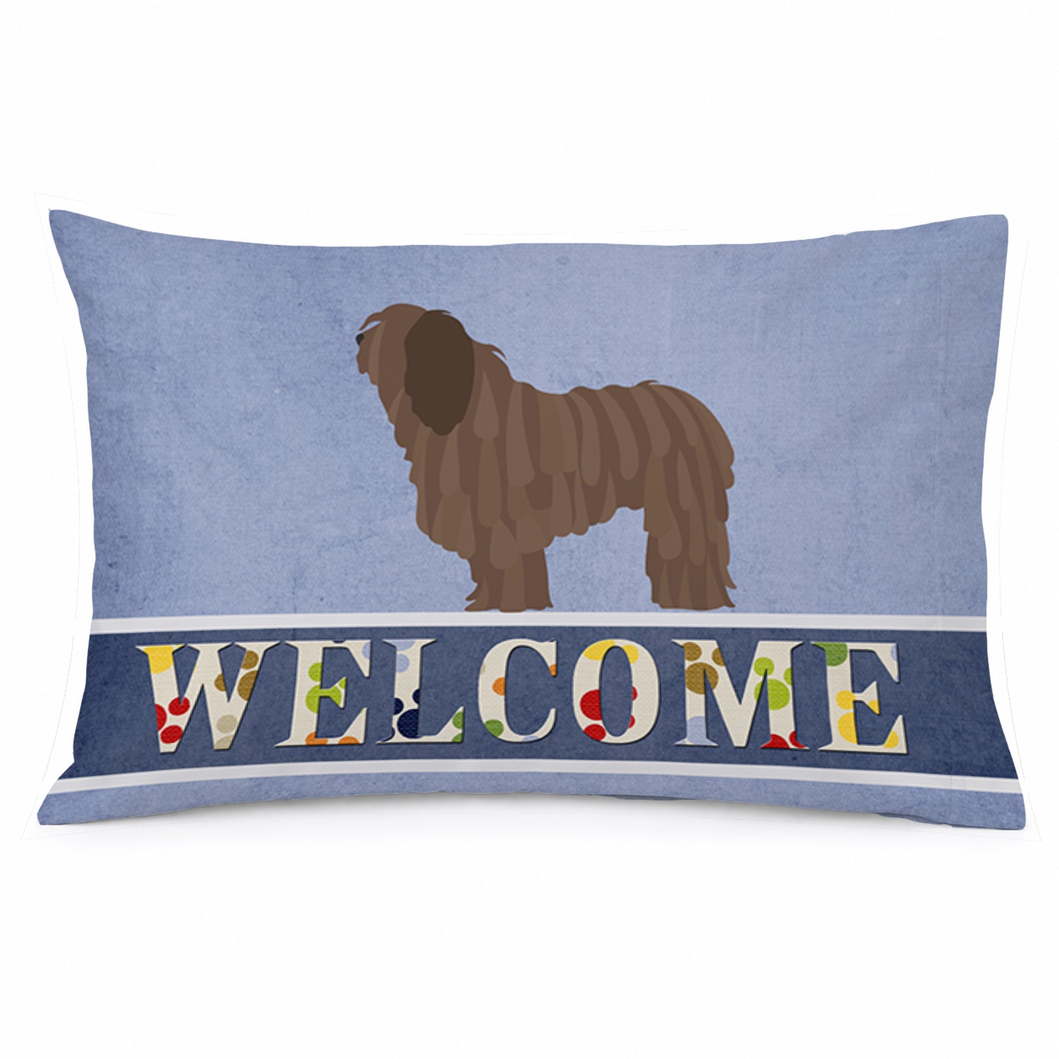Bergamasco Shepherd Welcome Standard Pillowcase Lightweight Super Soft Easy Care Decorative Artwork Pillowcase, Standard