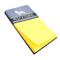 Berger Blanc Suisse Welcome Watercolor Sticky Note Holder Refillable Dispenser Desk Accessory 3x3 Pad Gift