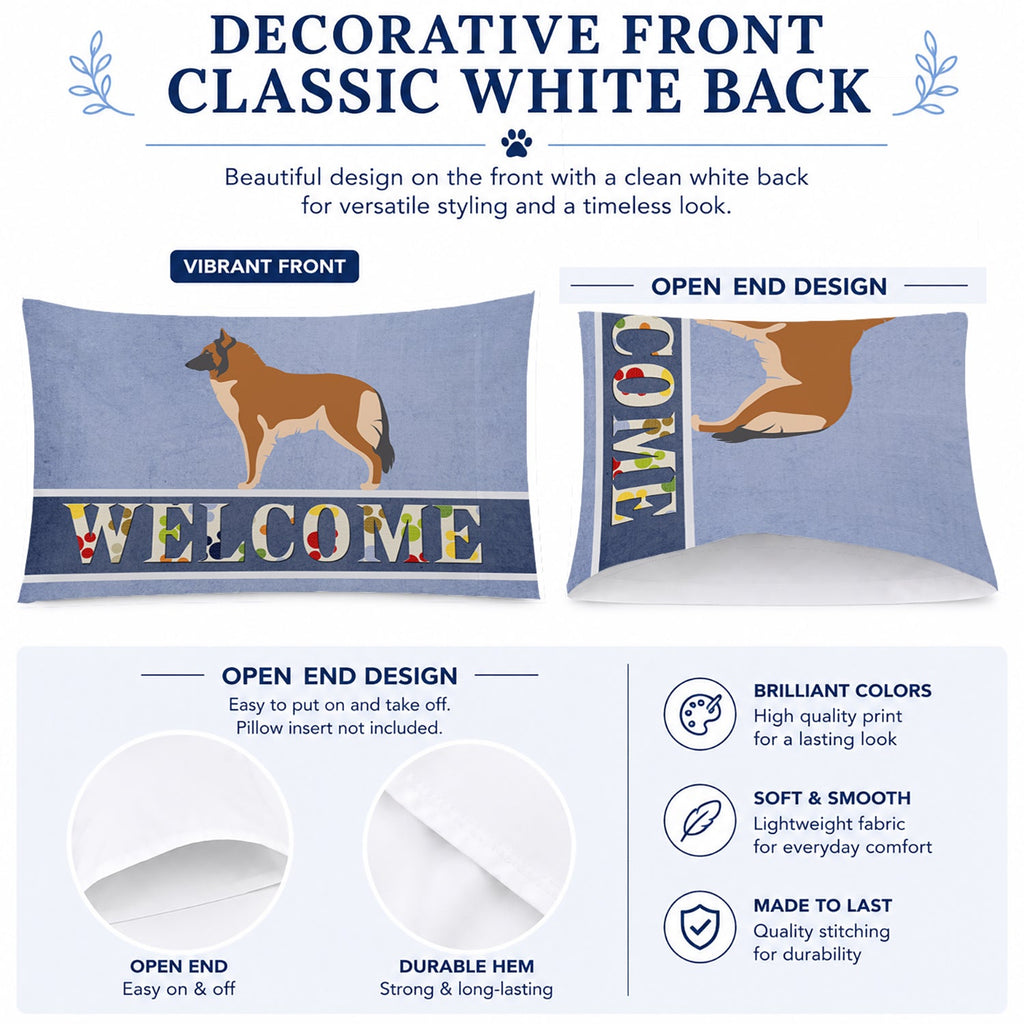 Belgian Tervuren Welcome Standard Pillowcase Lightweight Super Soft Easy Care Decorative Artwork Pillowcase, Standard