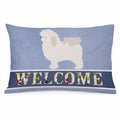 Bolognese Welcome Standard Pillowcase Lightweight Super Soft Easy Care Decorative Artwork Pillowcase, Standard