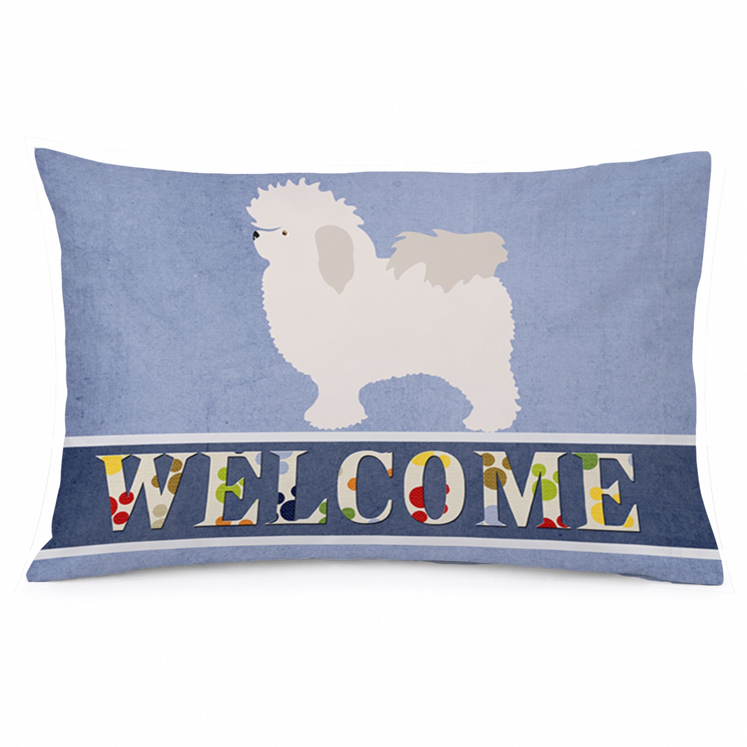 Bolognese Welcome Standard Pillowcase Lightweight Super Soft Easy Care Decorative Artwork Pillowcase, Standard
