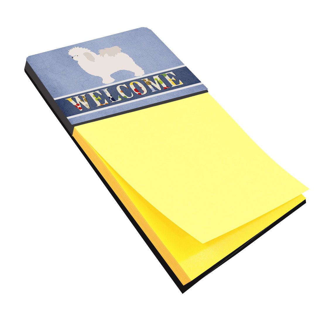 Bolognese Welcome Watercolor Sticky Note Holder Refillable Dispenser Desk Accessory 3x3 Pad Gift