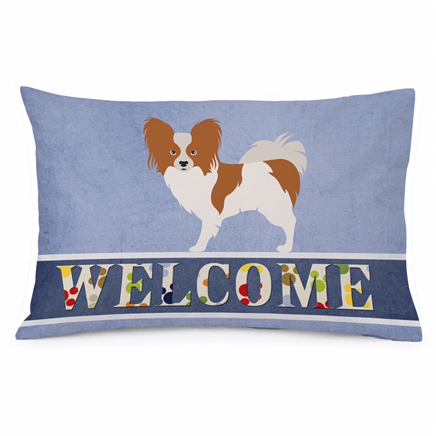 Papillon Welcome Standard Pillowcase Lightweight Super Soft Easy Care Decorative Artwork Pillowcase, Standard