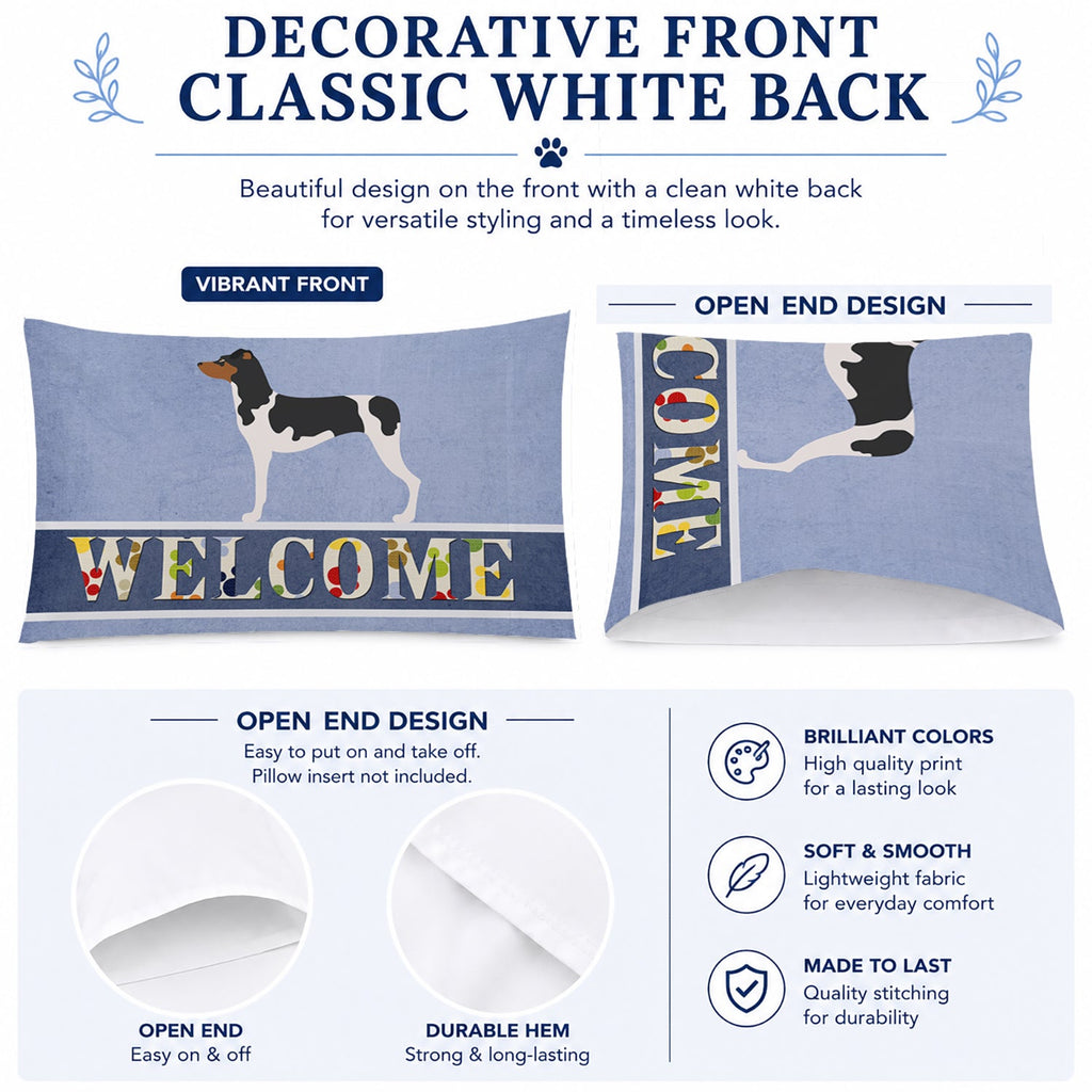 Brazilian Terrier Welcome Standard Pillowcase Lightweight Super Soft Easy Care Decorative Artwork Pillowcase, Standard