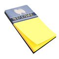 German Spitz Welcome Watercolor Sticky Note Holder Refillable Dispenser Desk Accessory 3x3 Pad Gift