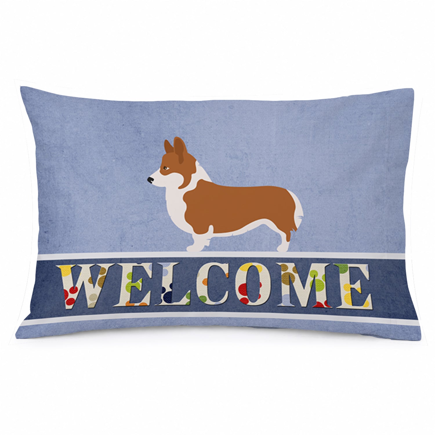 Pembroke Welsh Corgi Welcome Standard Pillowcase Lightweight Super Soft Easy Care Decorative Artwork Pillowcase, Standard
