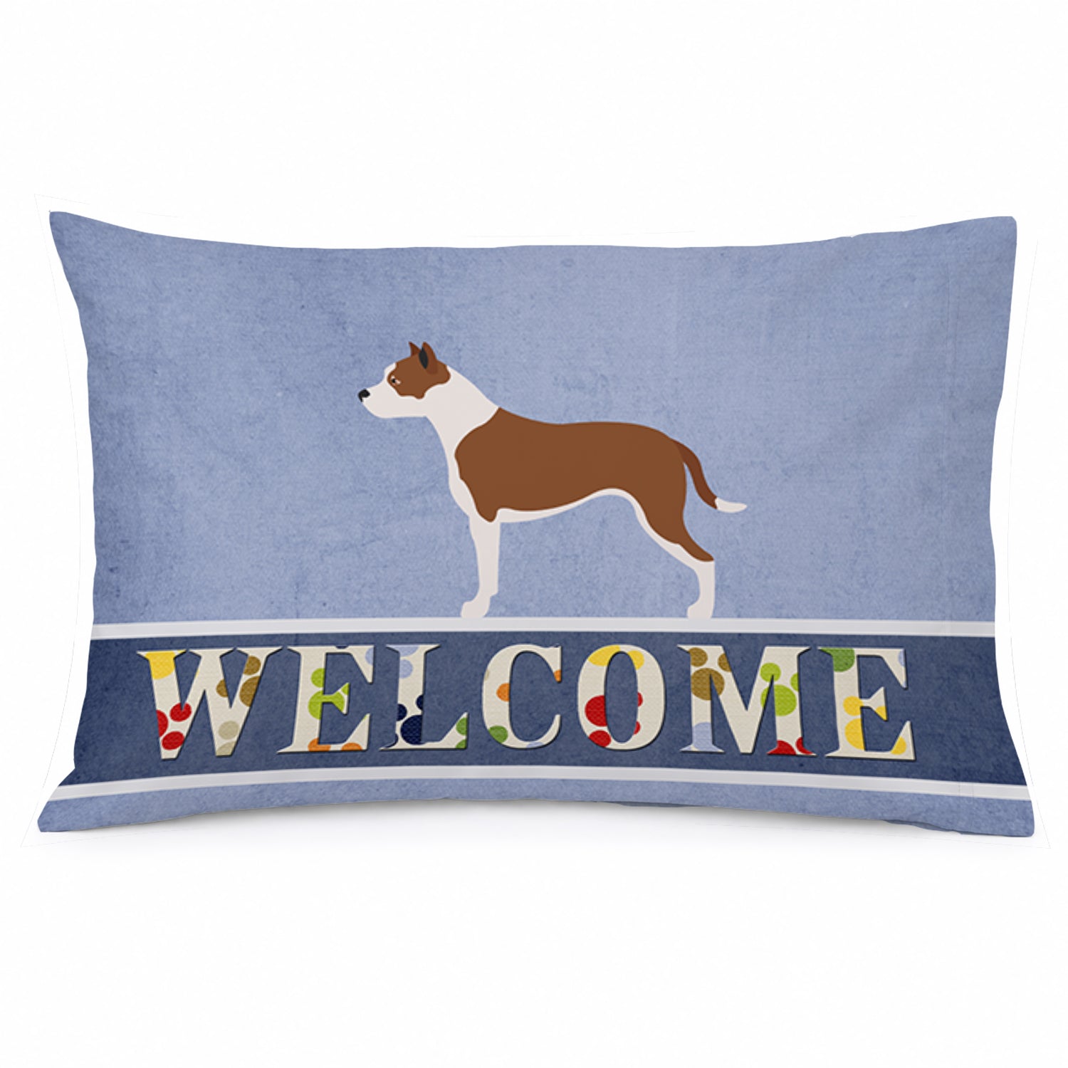 Pit Bull Terrier Welcome Standard Pillowcase Lightweight Super Soft Easy Care Decorative Artwork Pillowcase, Standard