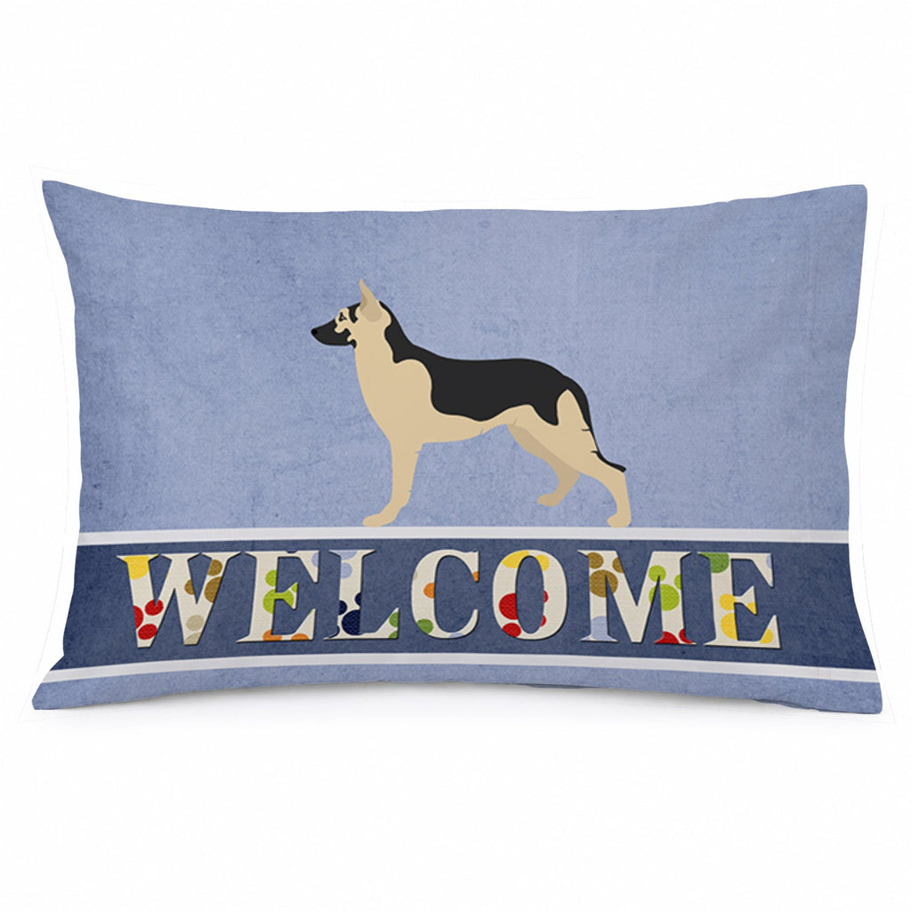 German Shepherd Welcome Standard Pillowcase Lightweight Super Soft Easy Care Decorative Artwork Pillowcase, Standard
