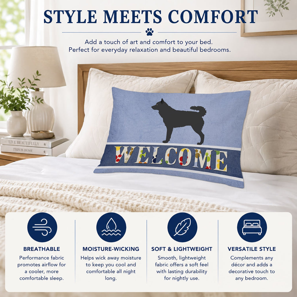 Mudi Welcome Standard Pillowcase Lightweight Super Soft Easy Care Decorative Artwork Pillowcase, Standard