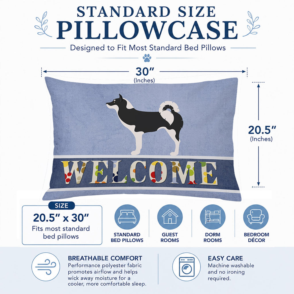 Greenland Dog Welcome Standard Pillowcase Lightweight Super Soft Easy Care Decorative Artwork Pillowcase, Standard