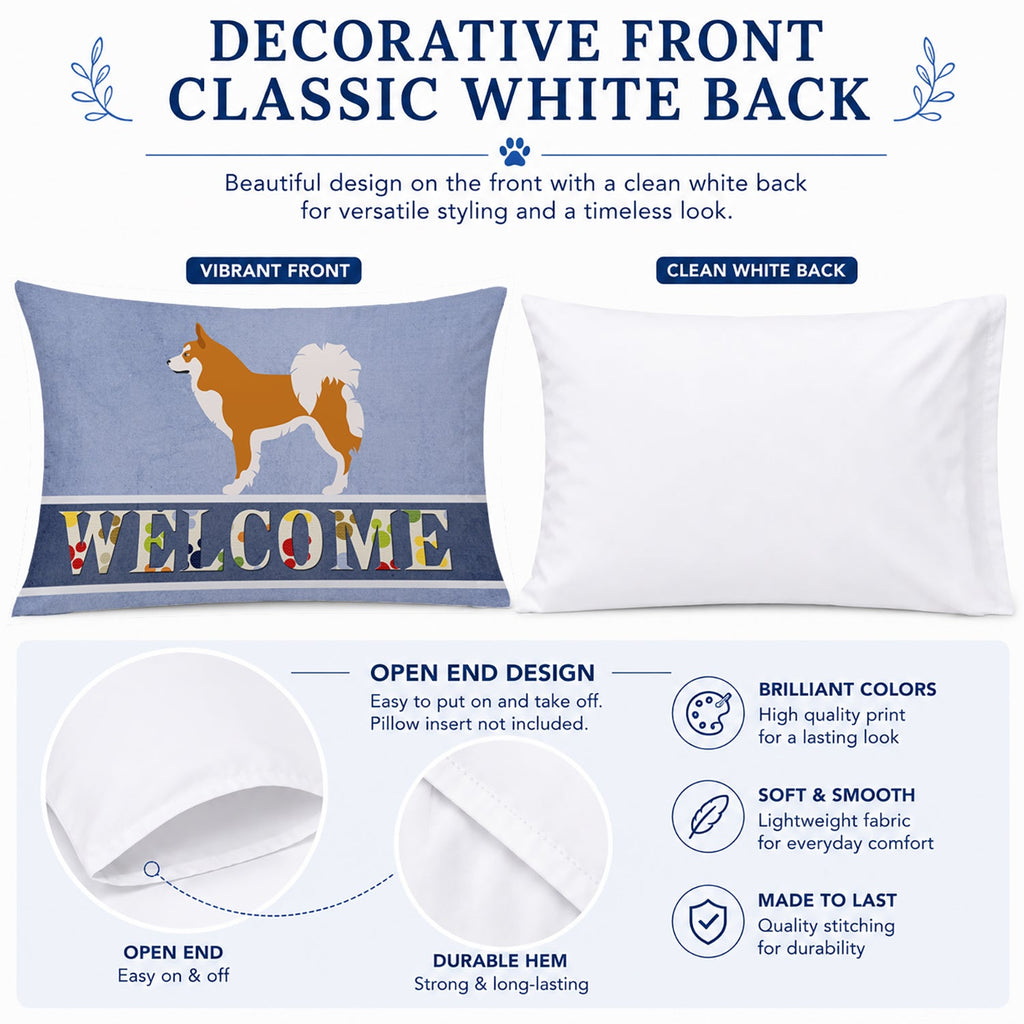 Icelandic Sheepdog Standard Pillowcase Lightweight Super Soft Easy Care Decorative Artwork Pillowcase, Standard