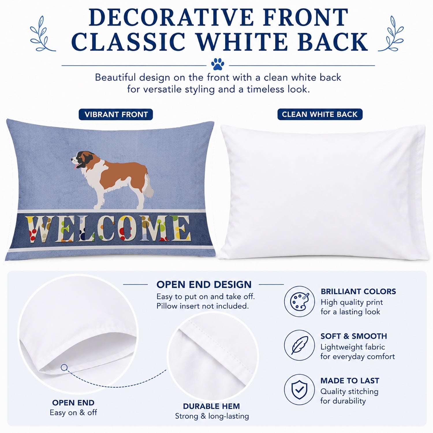 Moscow Watchdog Standard Pillowcase Lightweight Super Soft Easy Care Decorative Artwork Pillowcase, Standard