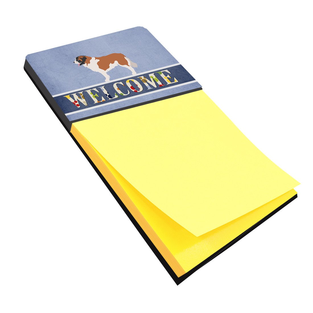 Moscow Watchdog Watercolor Sticky Note Holder Refillable Dispenser Desk Accessory 3x3 Pad Gift