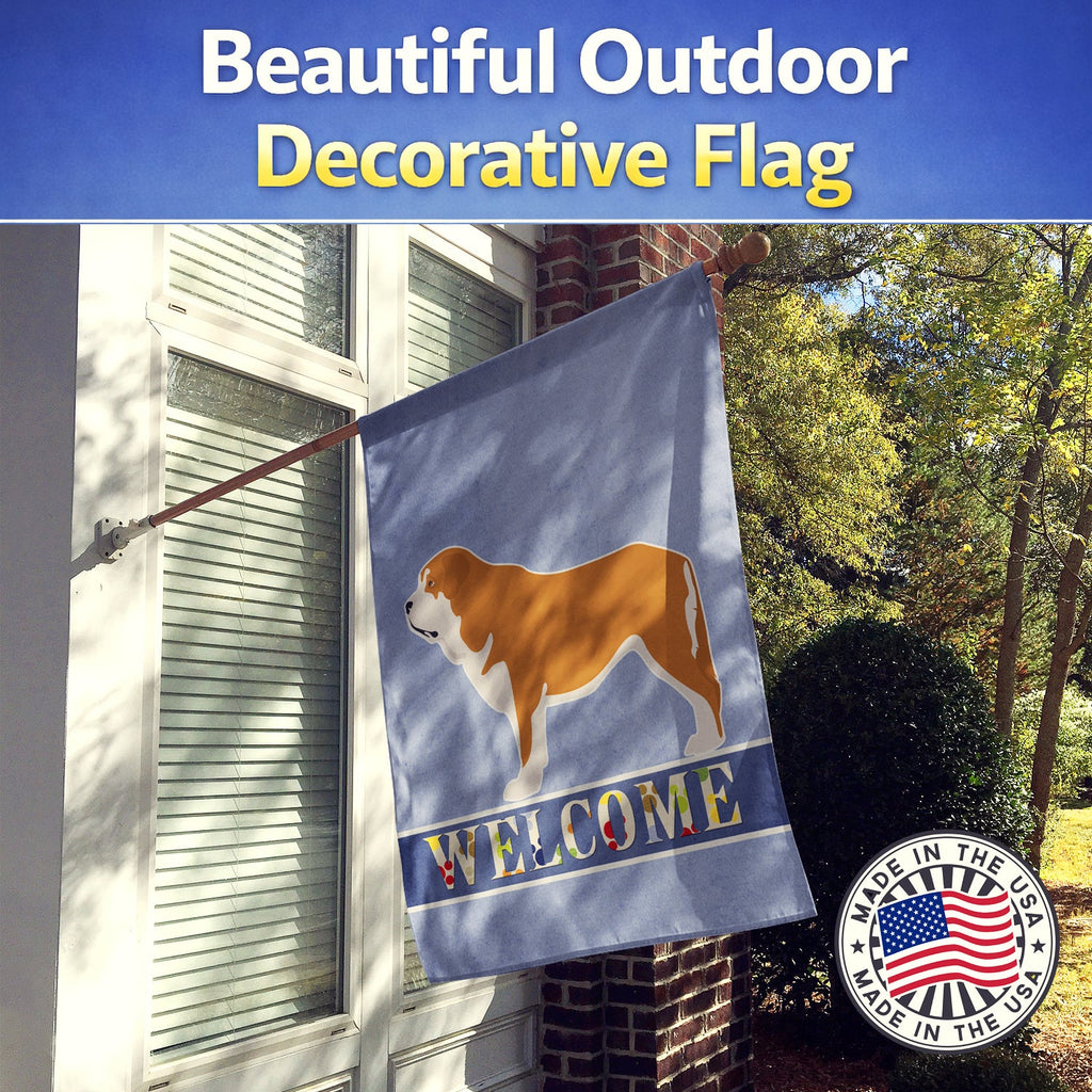 Mastin Epanol Spanish Mastiff House Flag 28x40 Porch Sleeve Pole Decorative Outside Yard Banner Artwork Wall Hanging, Polyester