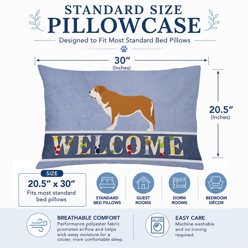 Mastin Epanol Spanish Mastiff Standard Pillowcase Lightweight Super Soft Easy Care Decorative Artwork Pillowcase, Standard