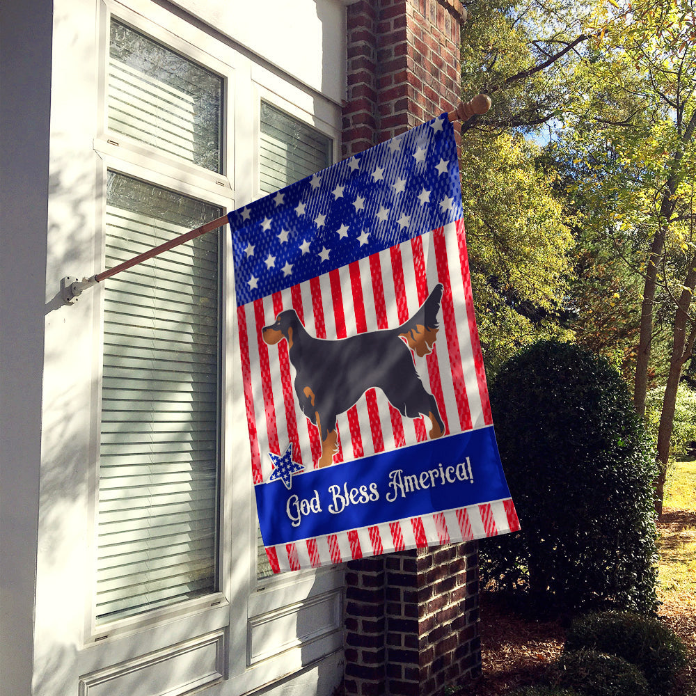 Gordon Setter American House Flag 28x40 Porch Sleeve Pole Decorative Outside Yard Banner Artwork Wall Hanging, Polyester
