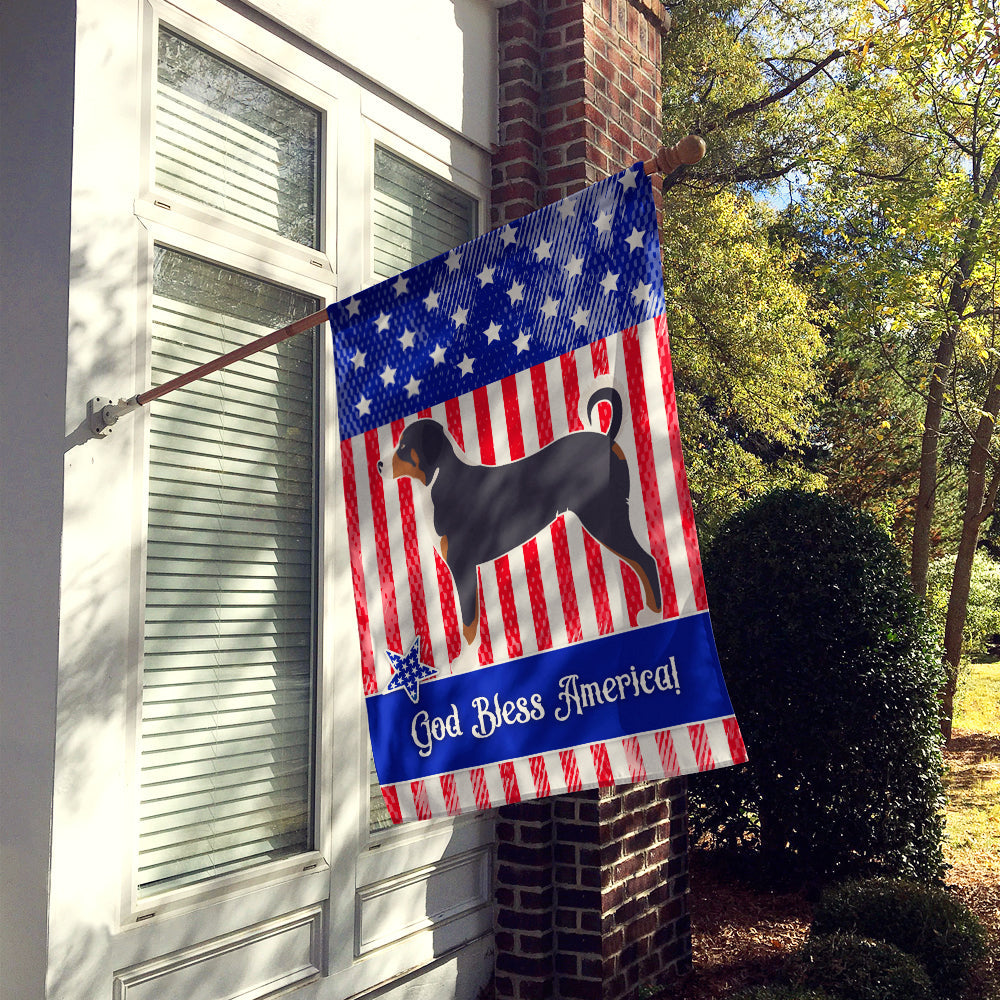 Appenzeller Sennenhund American House Flag 28x40 Porch Sleeve Pole Decorative Outside Yard Banner Artwork Wall Hanging, Polyester