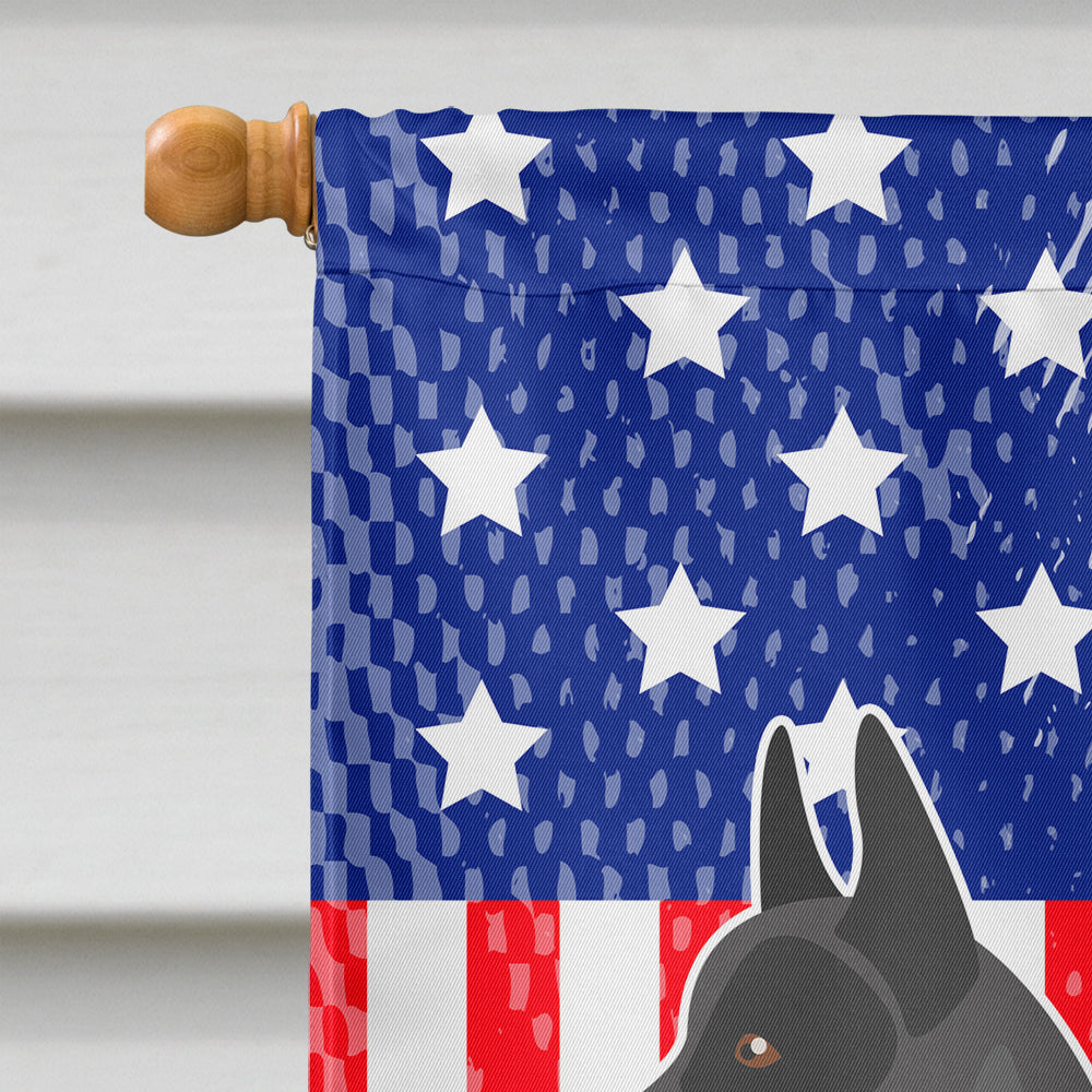 Australian Cattle Dog American House Flag 28x40 Porch Sleeve Pole Decorative Outside Yard Banner Artwork Wall Hanging, Polyester