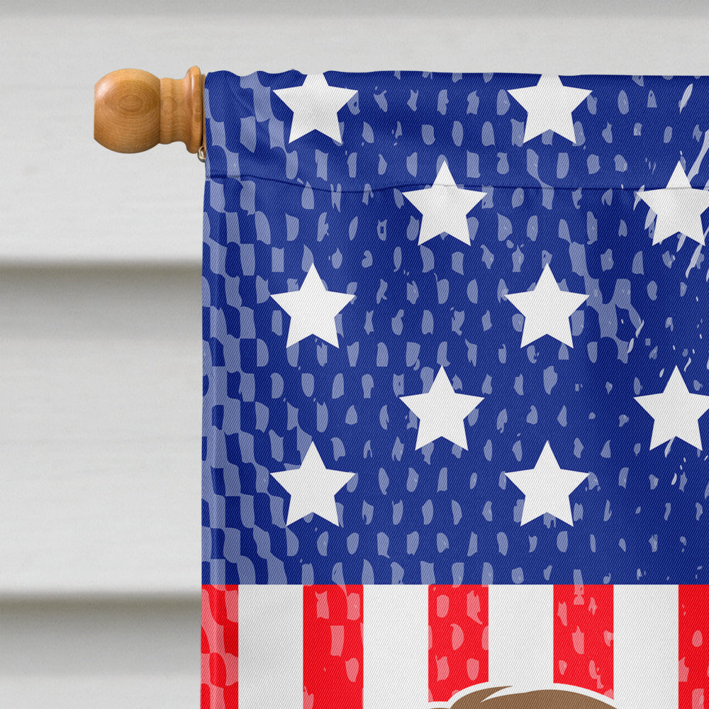 Catalan Sheepdog American House Flag 28x40 Porch Sleeve Pole Decorative Outside Yard Banner Artwork Wall Hanging, Polyester