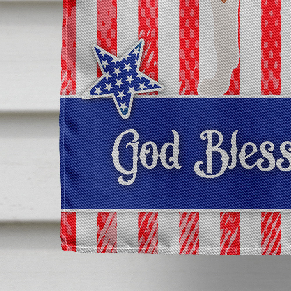 Smooth Rough American House Flag 28x40 Porch Sleeve Pole Decorative Outside Yard Banner Artwork Wall Hanging, Polyester
