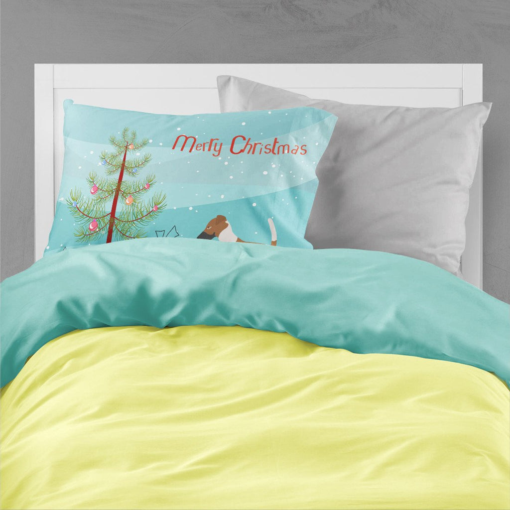 Smooth Fox Terrier Christmas Standard Pillowcase Lightweight Super Soft Easy Care Decorative Artwork Pillowcase, Standard