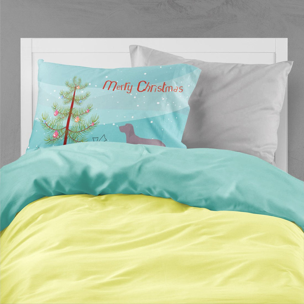 Weimaraner Christmas Standard Pillowcase Lightweight Super Soft Easy Care Decorative Artwork Pillowcase, Standard