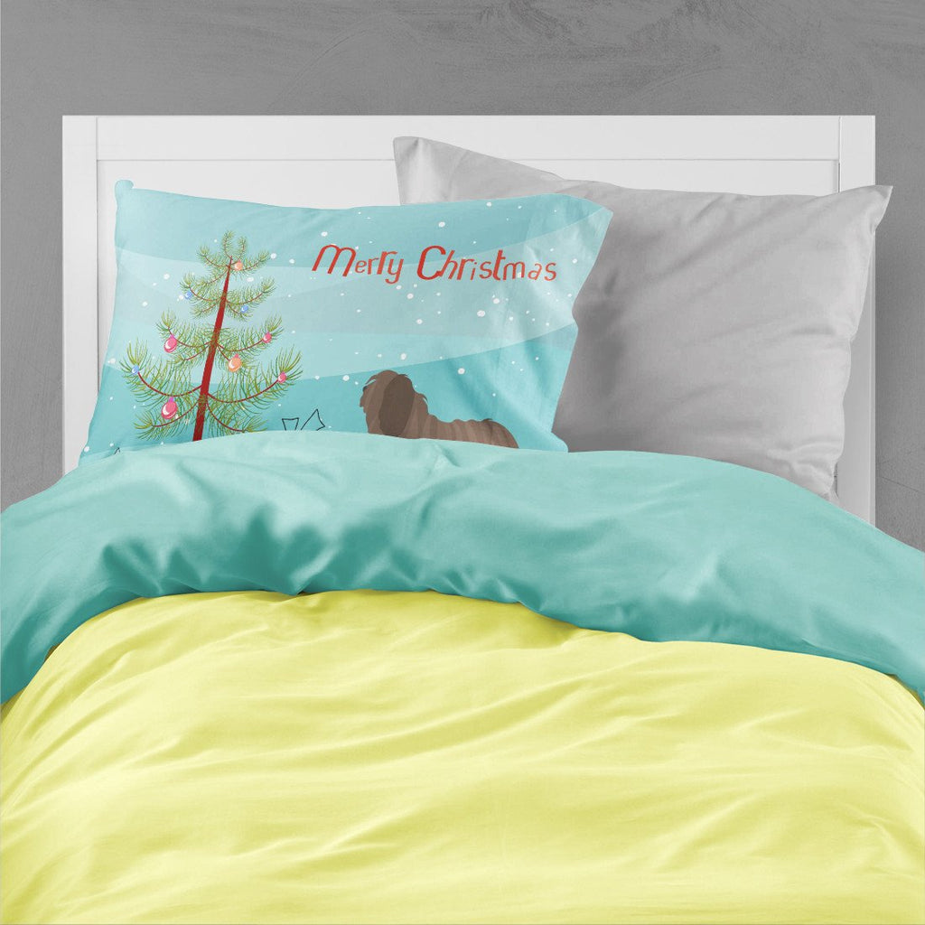 Bergamasco Shepherd Christmas Standard Pillowcase Lightweight Super Soft Easy Care Decorative Artwork Pillowcase, Standard