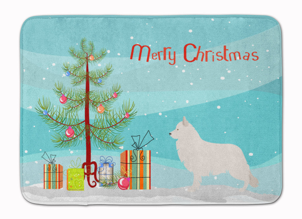 Berger Blanc Suisse Christmas Memory Foam Kitchen Mat Machine Washable Anti-Fatigue Cushion Comfort Bath or Kitchen Rug
