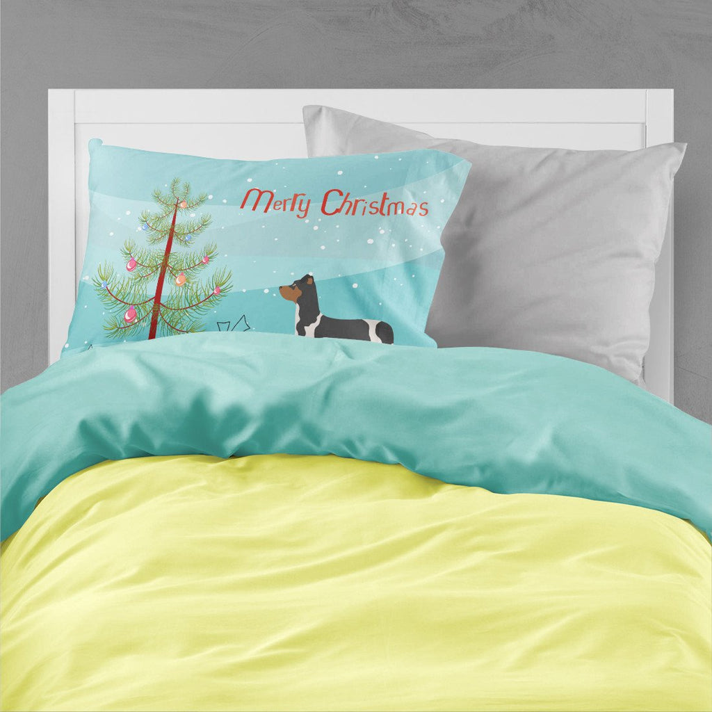 Brazilian Terrier Christmas Standard Pillowcase Lightweight Super Soft Easy Care Decorative Artwork Pillowcase, Standard