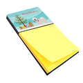 Lhasa Apso Christmas Watercolor Sticky Note Holder Refillable Dispenser Desk Accessory 3x3 Pad Gift