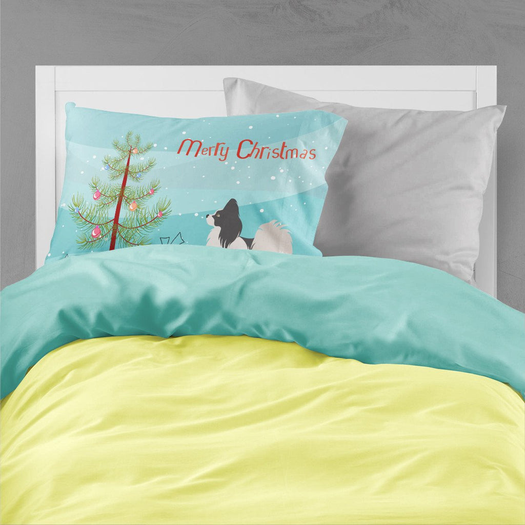 Papillon Christmas Standard Pillowcase Lightweight Super Soft Easy Care Decorative Artwork Pillowcase, Standard