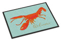 Lobster Welcome Doormat Indoor Outdoor 24H X 36W Front Door Mat Rugs for Entryway, Non Slip Washable Low Pile,