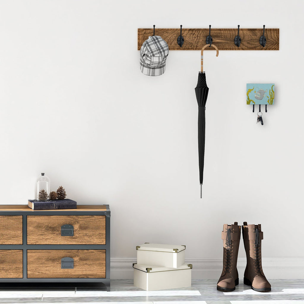 Frog Fish Leash or Key Holder Wall Hooks, Coat Rack Wall Mount, for Hanging Keys, Towels, Aprons, Leashes