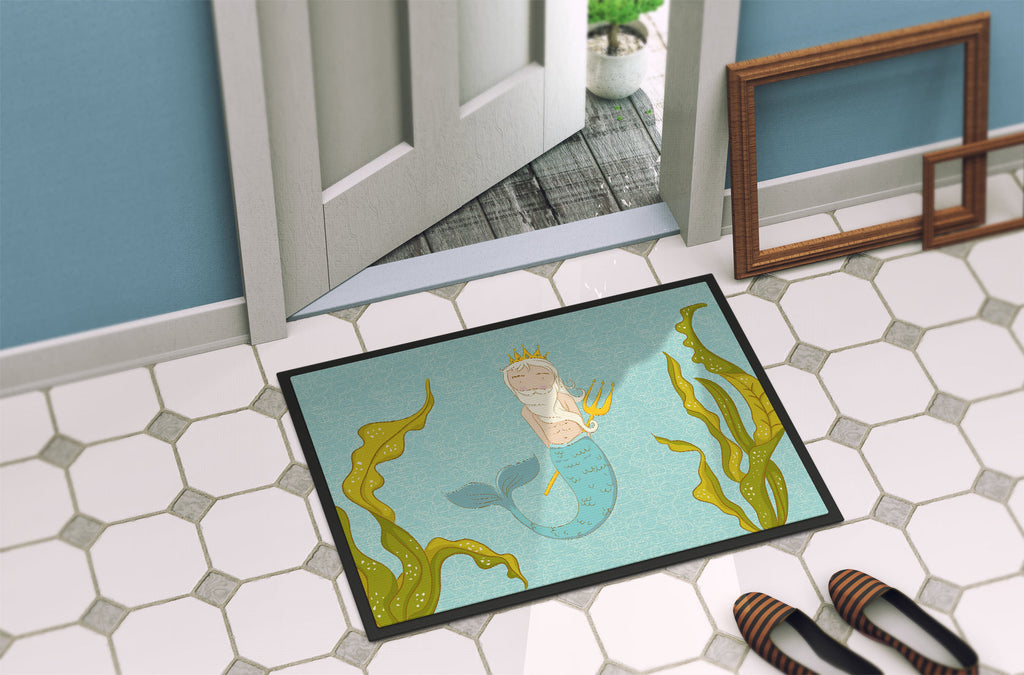 Neptune Merman Doormat Indoor Outdoor 24H X 36W Front Door Mat Rugs for Entryway, Non Slip Washable Low Pile,