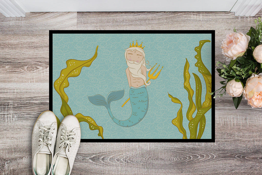 Neptune Merman Doormat Indoor Outdoor 18H X 27W Front Door Mat Rugs for Entryway, Non Slip Washable