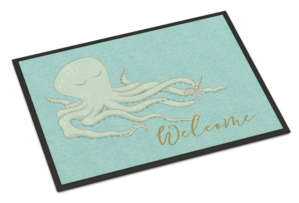 Octopus Welcome Doormat Indoor Outdoor 18H X 27W Front Door Mat Rugs for Entryway, Non Slip Washable