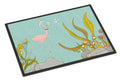 Flamingo Underwater #2 Doormat Indoor Outdoor 24H X 36W Front Door Mat Rugs for Entryway, Non Slip Washable Low Pile,