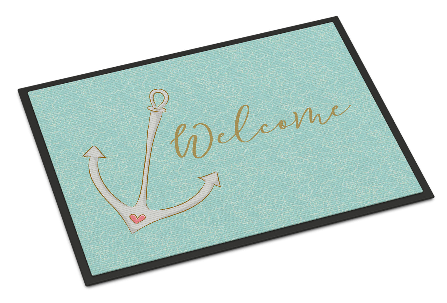 Anchor Welcome Doormat Indoor Outdoor 18H X 27W Front Door Mat Rugs for Entryway, Non Slip Washable