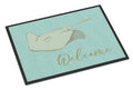 Sting Ray Welcome Doormat Indoor Outdoor 24H X 36W Front Door Mat Rugs for Entryway, Non Slip Washable Low Pile,