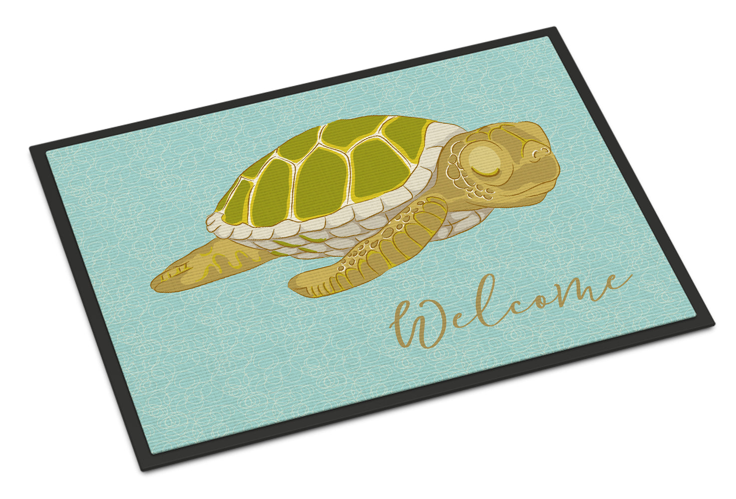 Sea Turtle Welcome Doormat Indoor Outdoor 18H X 27W Front Door Mat Rugs for Entryway, Non Slip Washable