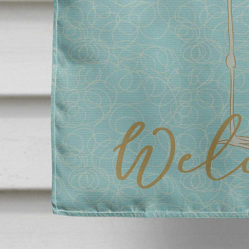 Flamingo Underwater House Flag 28x40 Porch Sleeve Pole Decorative Outside Yard Banner Artwork Wall Hanging, Polyester