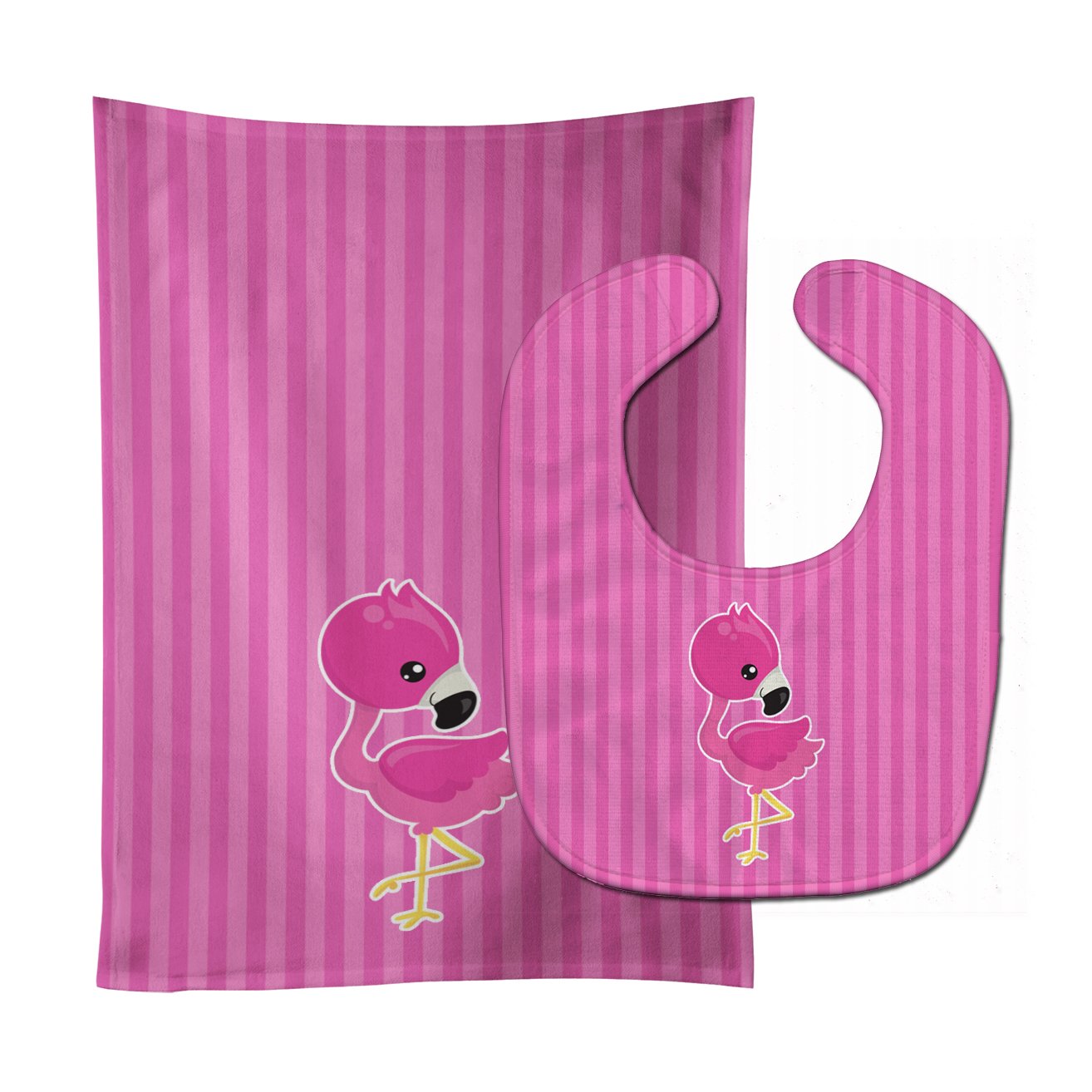 Flamingo #1 Baby Bib & Burp Cloth Easy-Clean Baby Bib Baby Feeding Accessory Baby Mealtime Essential