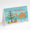 Arabian Camel Dromedary Christmas Greeting Cards Pack of 8 Blank Cards with Envelopes Whimsical A7 Size 5x7