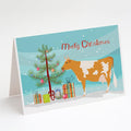 Guernsey Cow Christmas Greeting Cards Pack of 8 Blank Cards with Envelopes Whimsical A7 Size 5x7