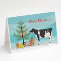Holstein Cow Christmas Greeting Cards Pack of 8 Blank Cards with Envelopes Whimsical A7 Size 5x7